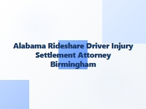 Alabama Rideshare Driver Injury Settlement Attorney